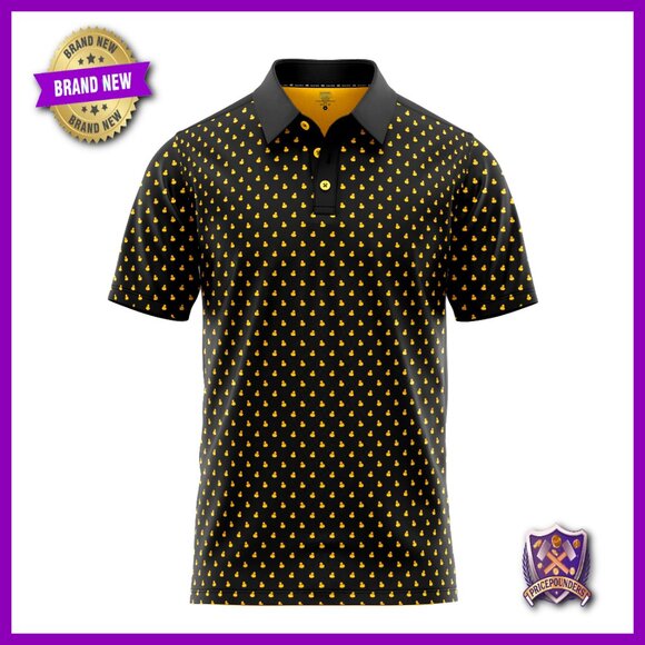 Men's Quick-Dry UPF 40+ Performance Golf Polo Shirt Stretch Fabric